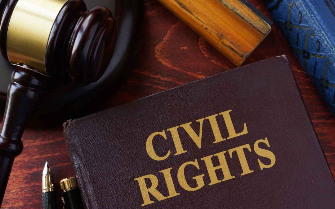 Civil Rights title on a book and gavel; what is civil rights law?